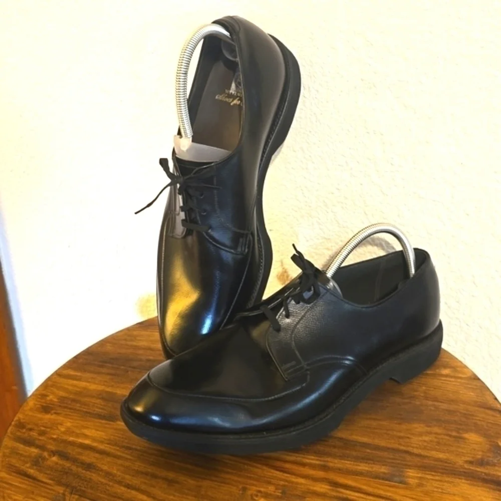 Weyenberg |Mens Black Premium Leather Dress Shoes Lace Up New! Sz.14